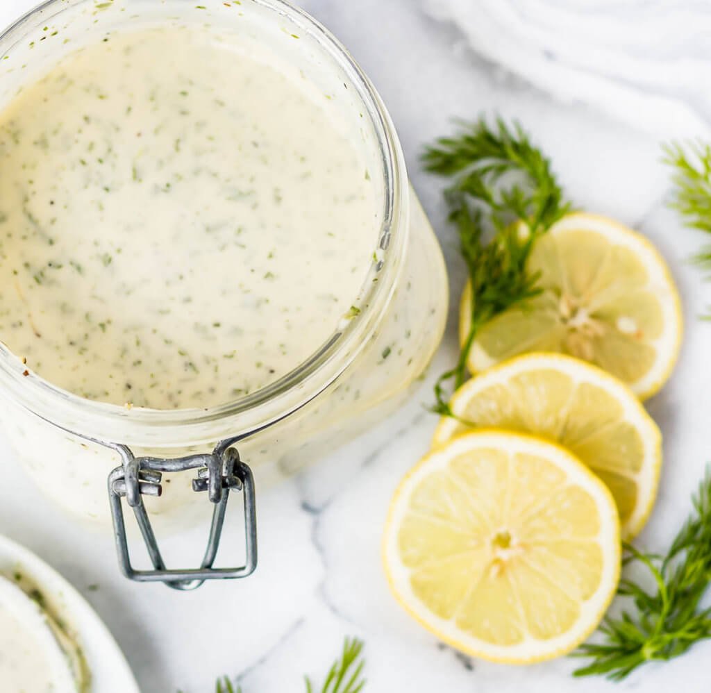 Clean and Healthy Whole30 Ranch Dressing - My Thrifty House