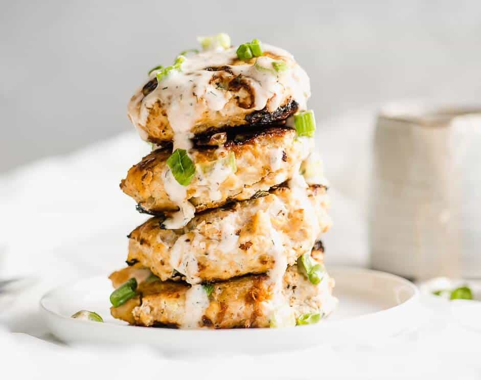 Buffalo Chicken Patties With Spicy Ranch Whole30 Keto Healthy Little Peach