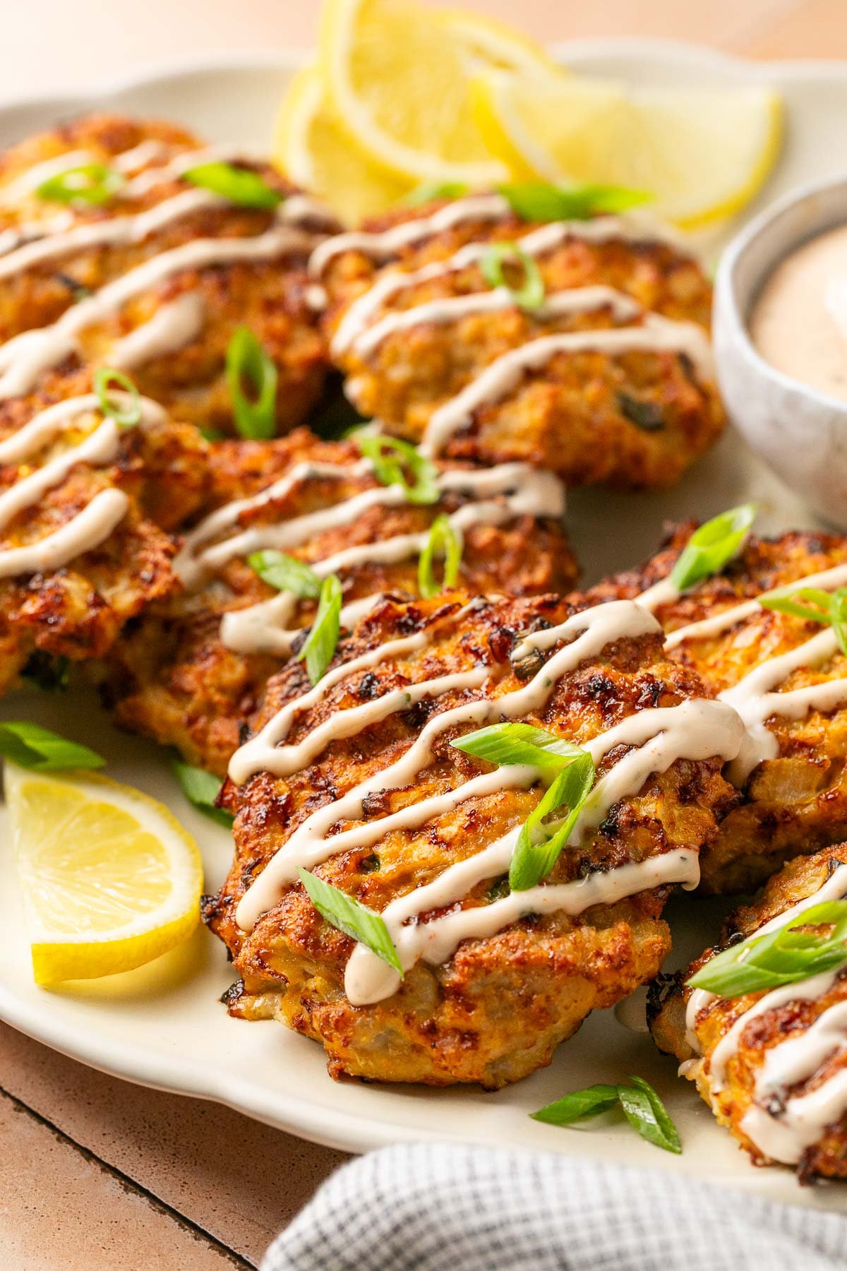 a close up shot of the chicken patties