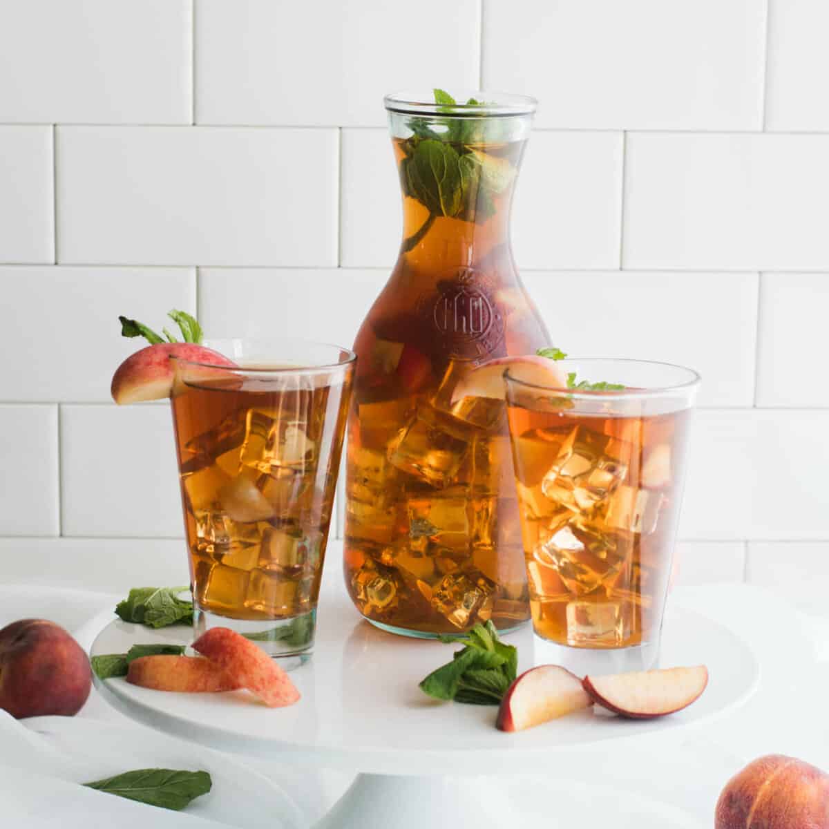 Peach Tea - Sweetened or Unsweetened - Binky's Culinary Carnival