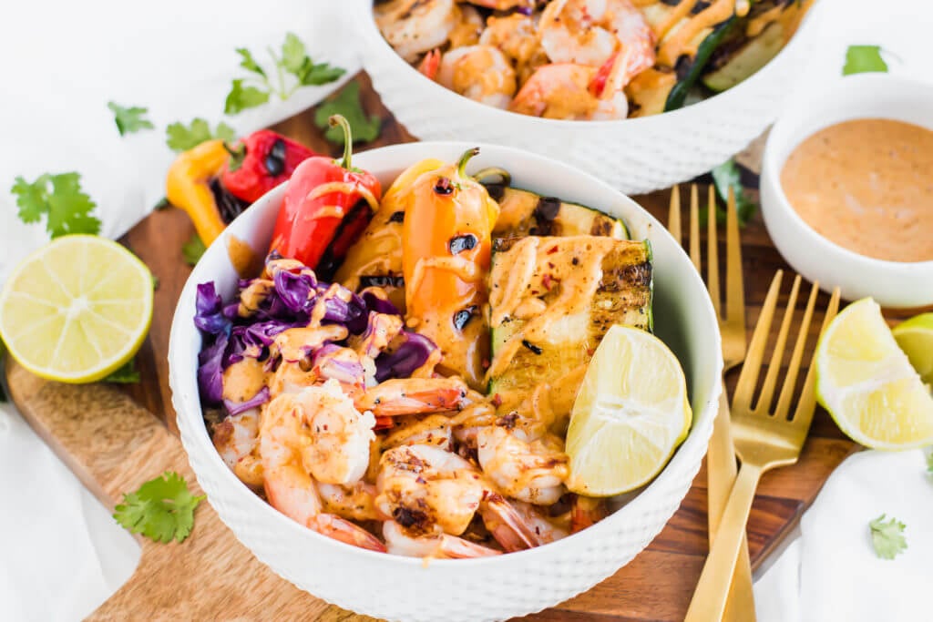 Chili Lime Shrimp Bowls