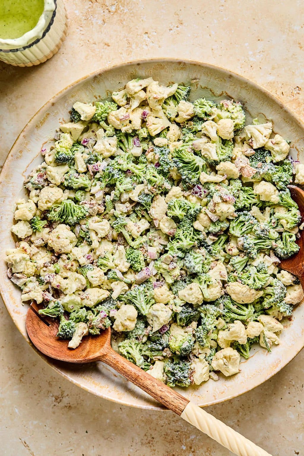 a big bowl with all the ingredients mixed together.
