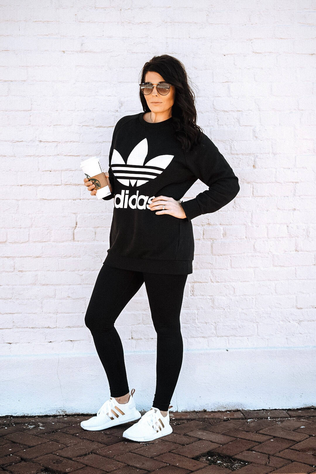 Adidas trefoil hoodie outfit sale