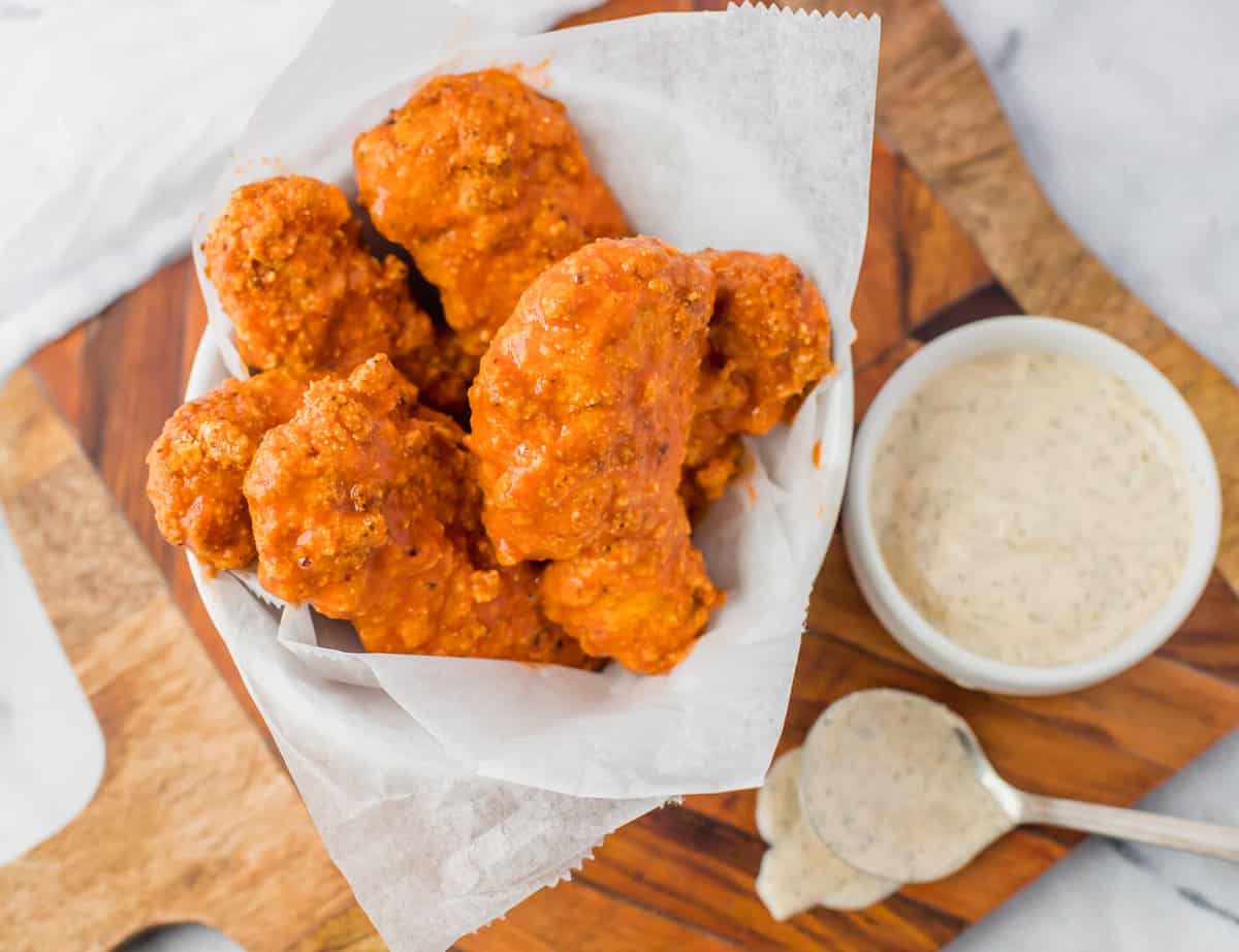 Crispy Buffalo Chicken Tenders Healthy Little Peach