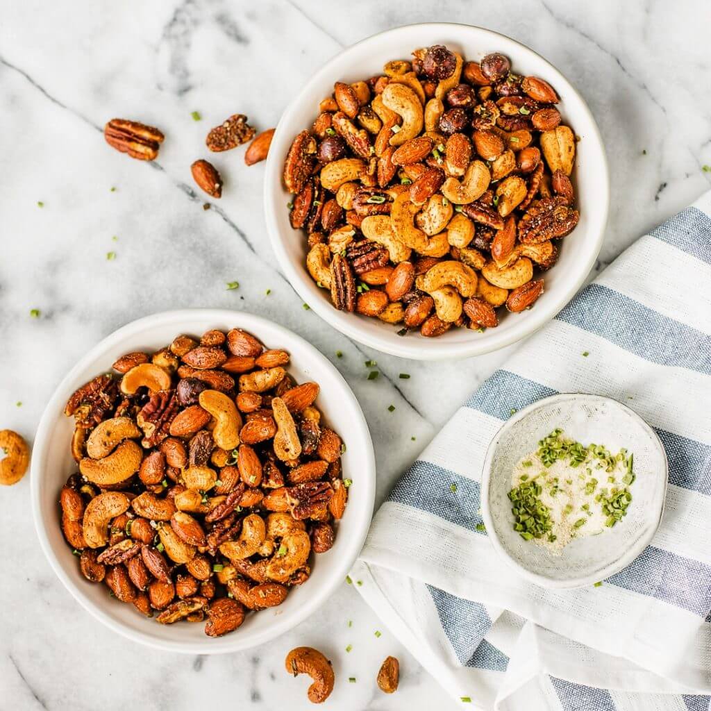 onion and chive mixed nuts