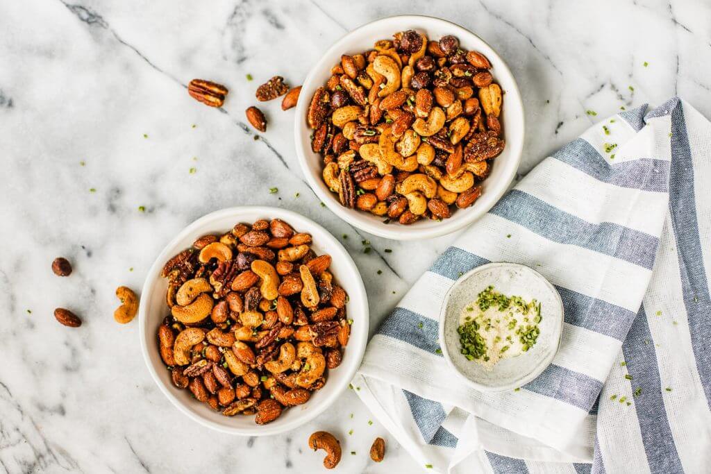 onion and chive mixed nuts