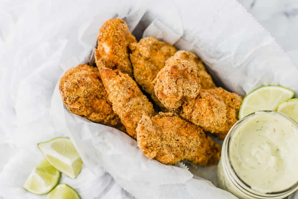 Crispy chili lime chicken tenders