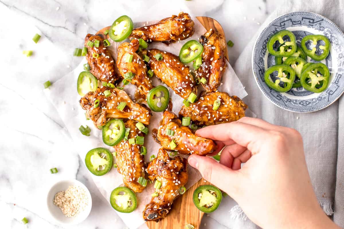 Slow Cooker Teriyaki Chicken Wings (low-carb, paleo, Whole30) A homema