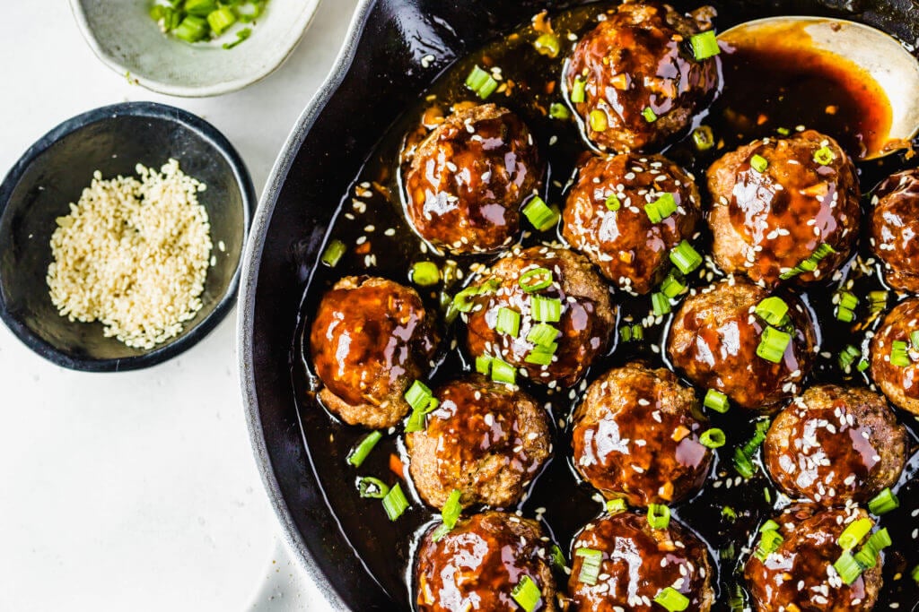 Sticky Asian Meatballs