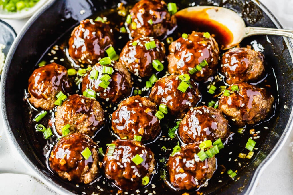 Sticky Asian Meatballs