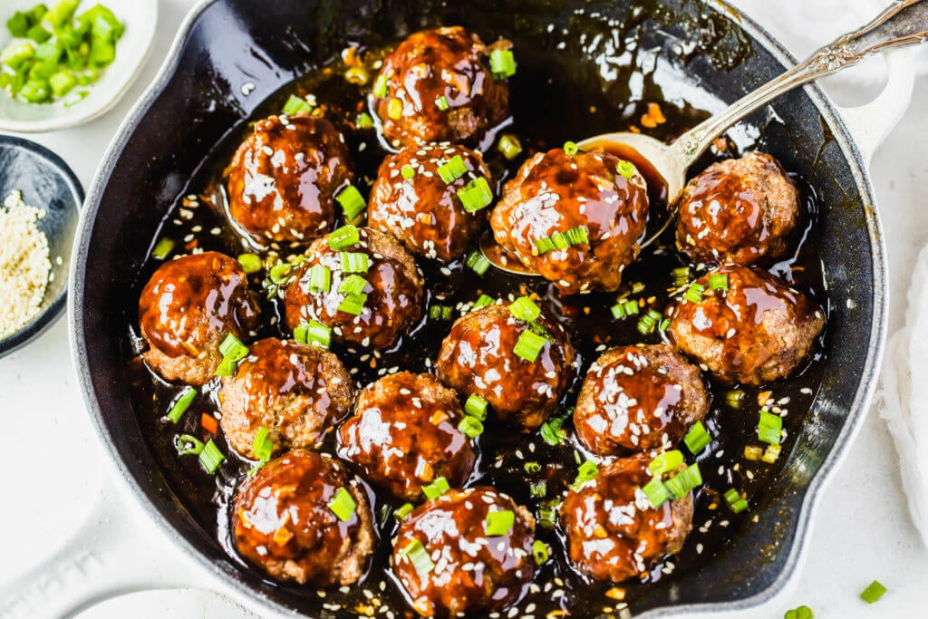 Asian Meatballs Super Bowl Appetizers