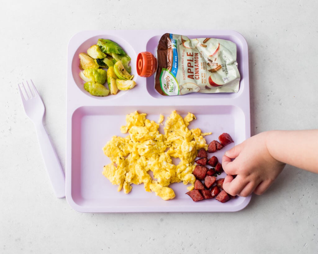 Whole30 Easy and healthy kid plate