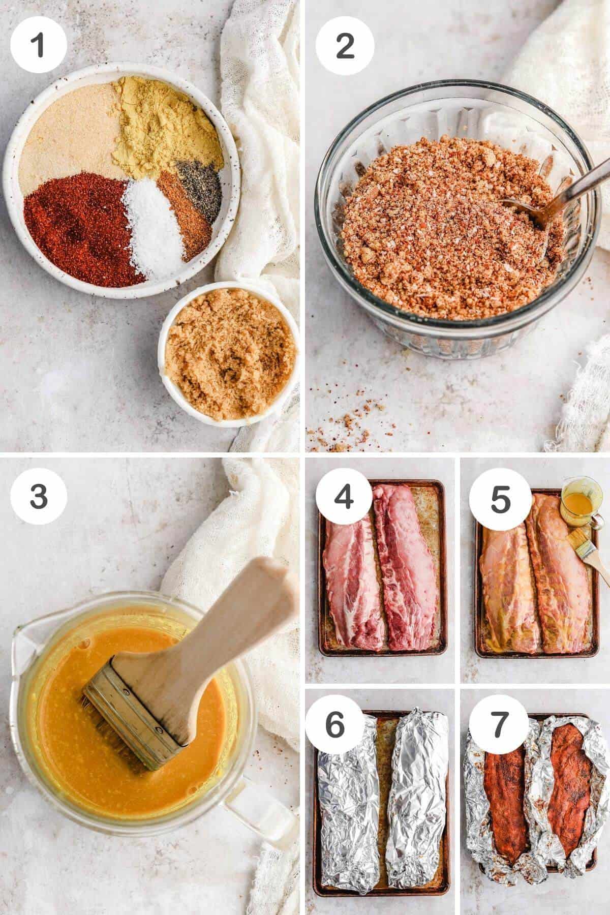 labeled step by step photos for how to make this recipe