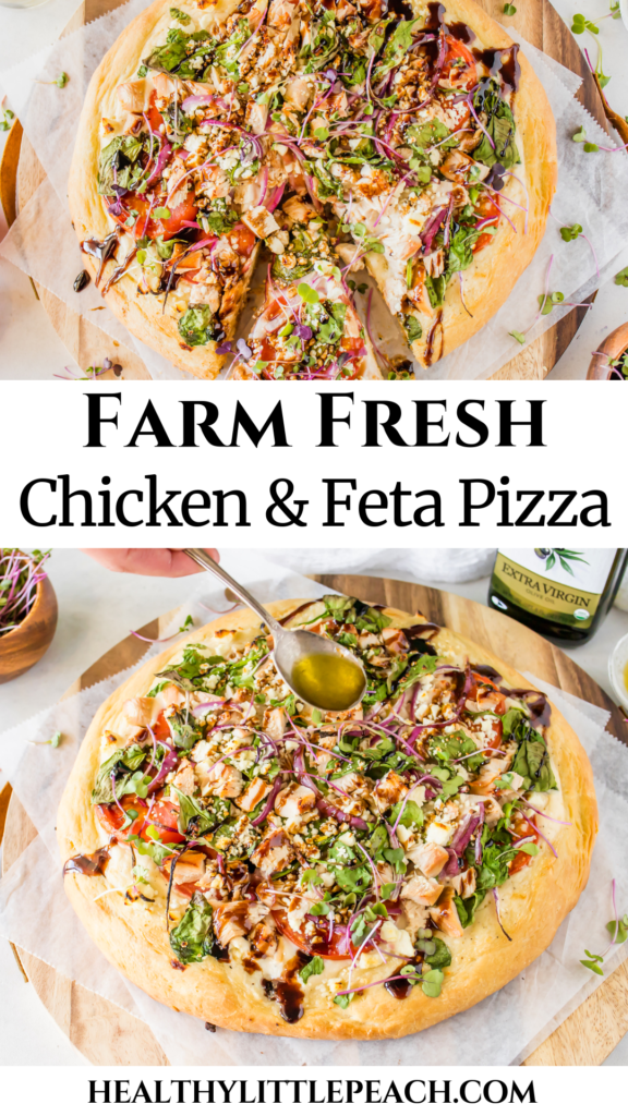 chicken feta pizza
