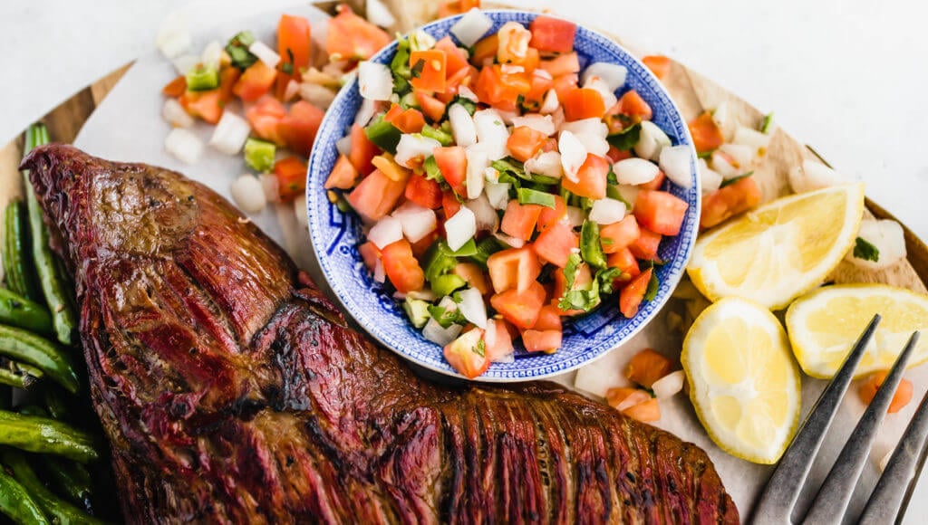 Smoked Tri-Tip and pico de gallo