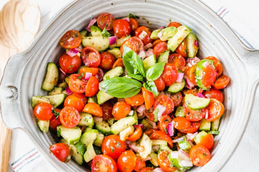 Tomato cucumber salad