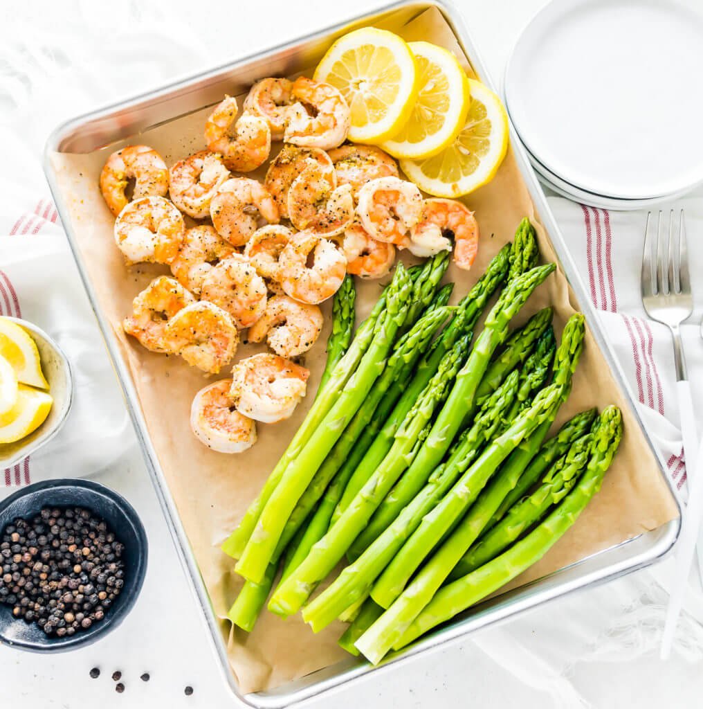 Lemon Pepper Shrimp and Asparagus