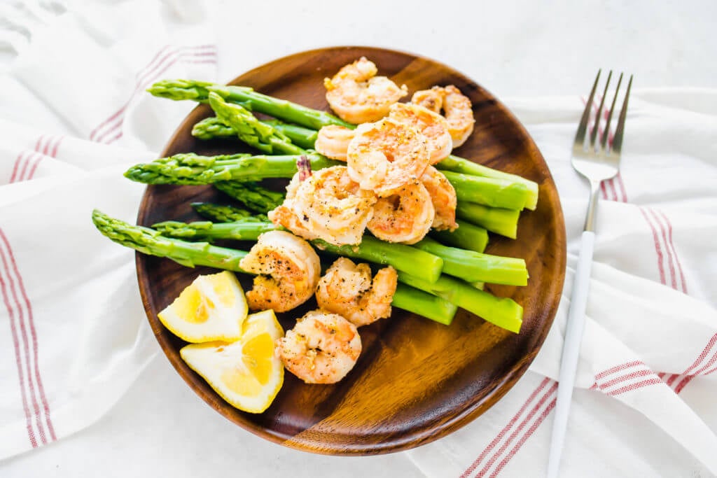 Lemon Pepper Shrimp And Asparagus