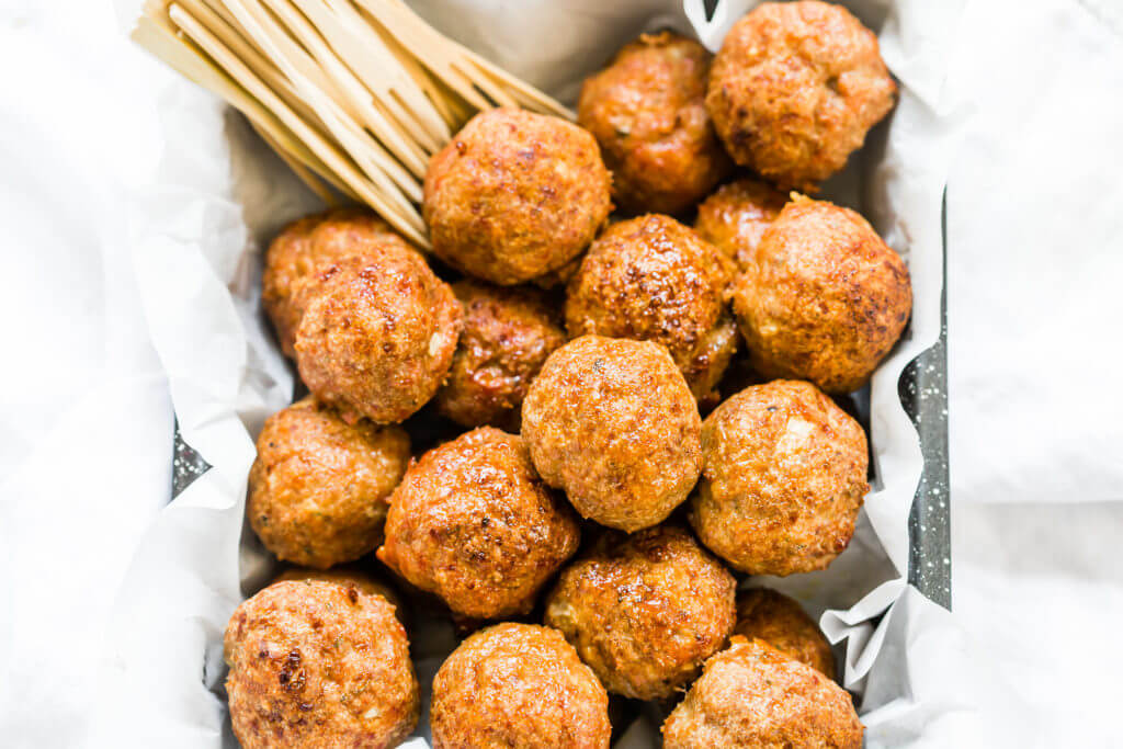 easy go-to macro food, turkey meatballs