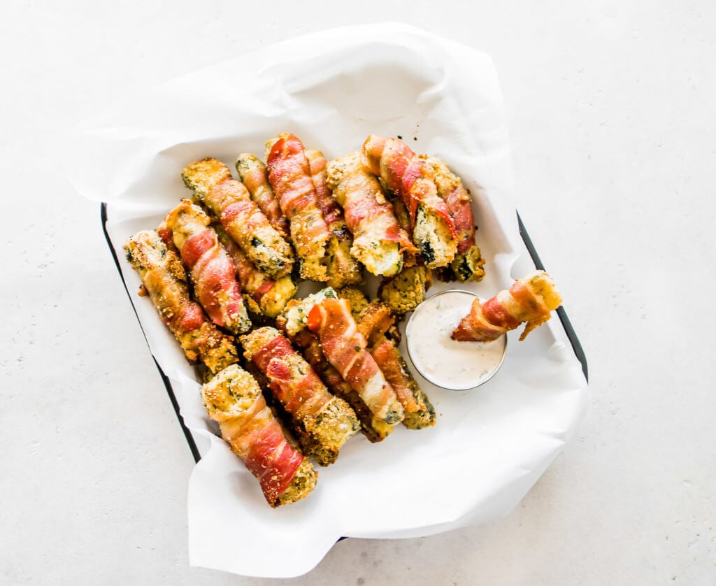 Bacon Wrapped Zucchini Fries