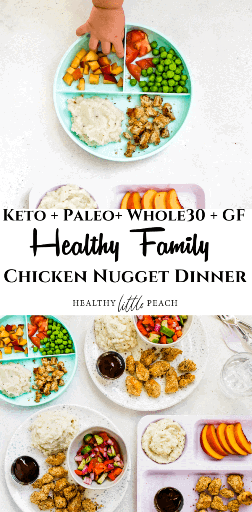 Whole30/Keto Family Dinner: Chicken Nuggets and Cauliflower Mash