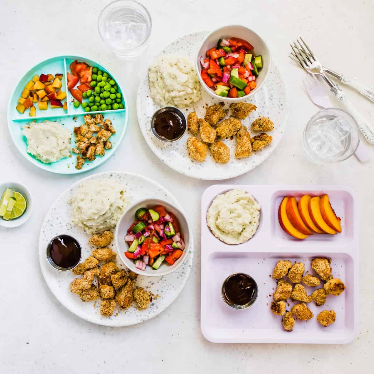 Whole30 Keto Family Dinner Chicken Nuggets And Cauliflower Mash Healthy Little Peach