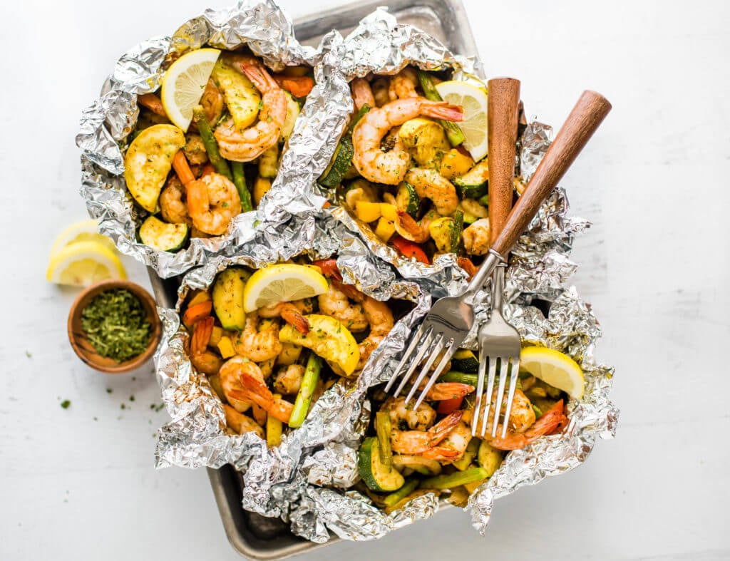 Healthy shrimp 2025 foil packets