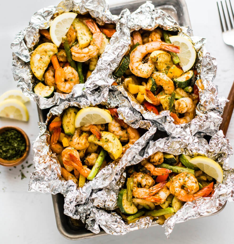 Cajun Shrimp Foil Packets