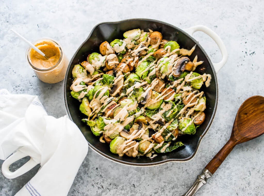 Sausage & Brussel Sprout Skillet