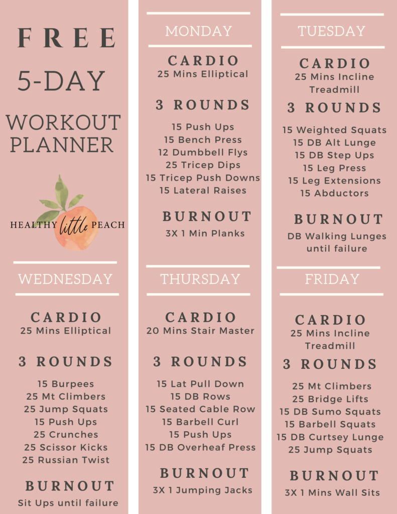 5-Day Workout Plan