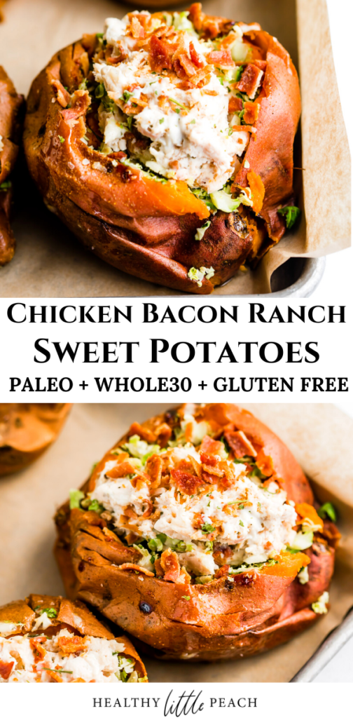 Chicken Bacon Ranch Sweet Potato
