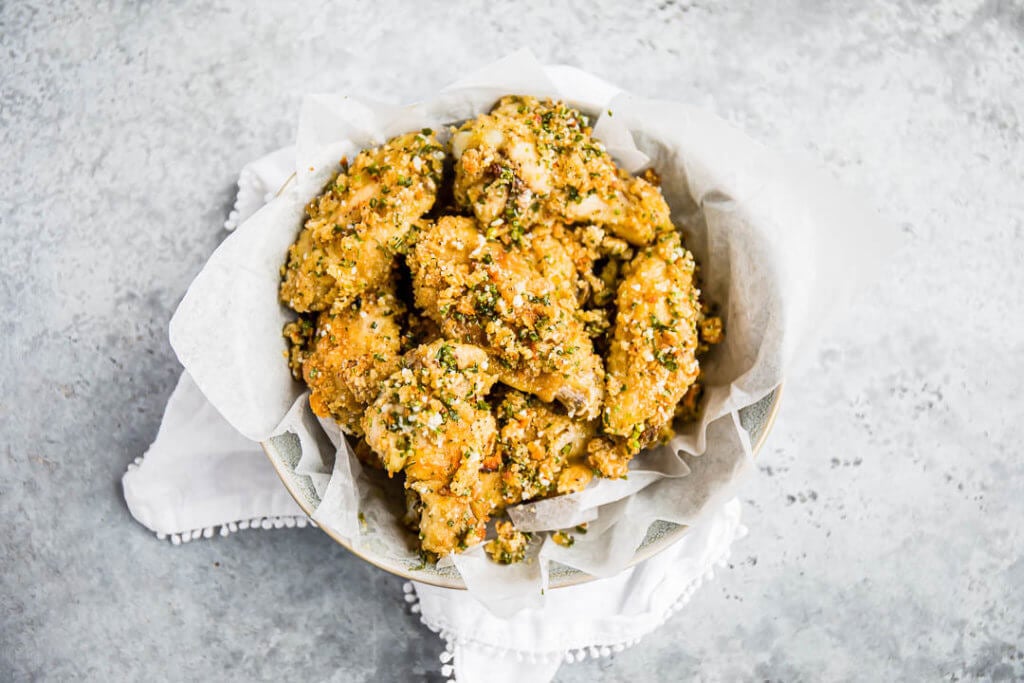 Chive and Onion Chicken Wings Super Bowl Appetizers
