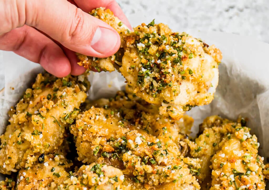 Crispy Onion and Chive Chicken Wing