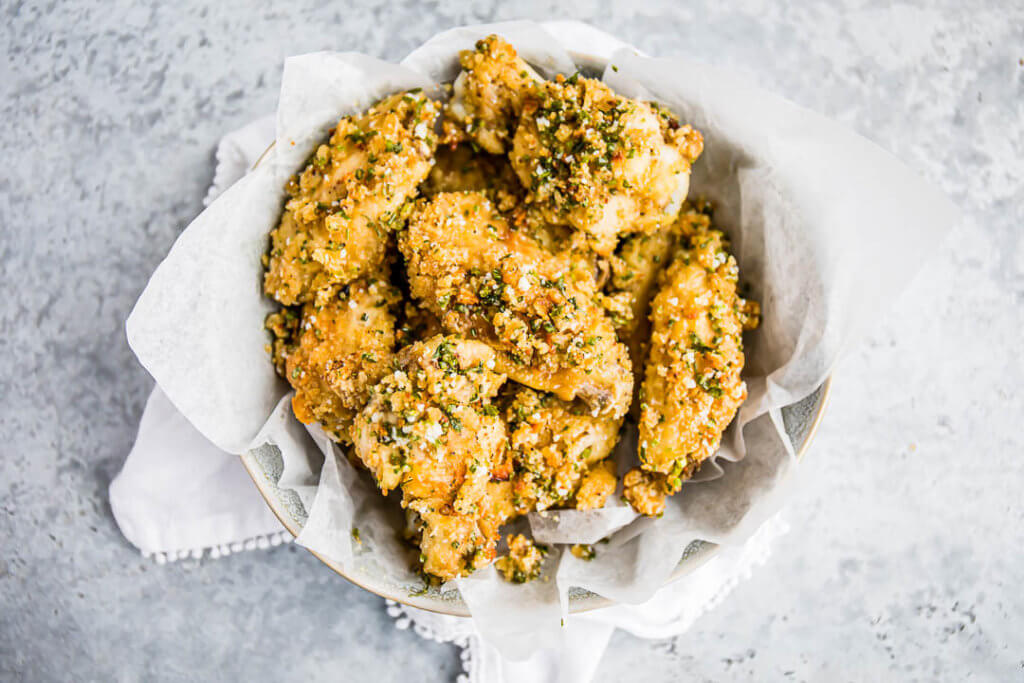 Crispy Onion and Chive Chicken Wing