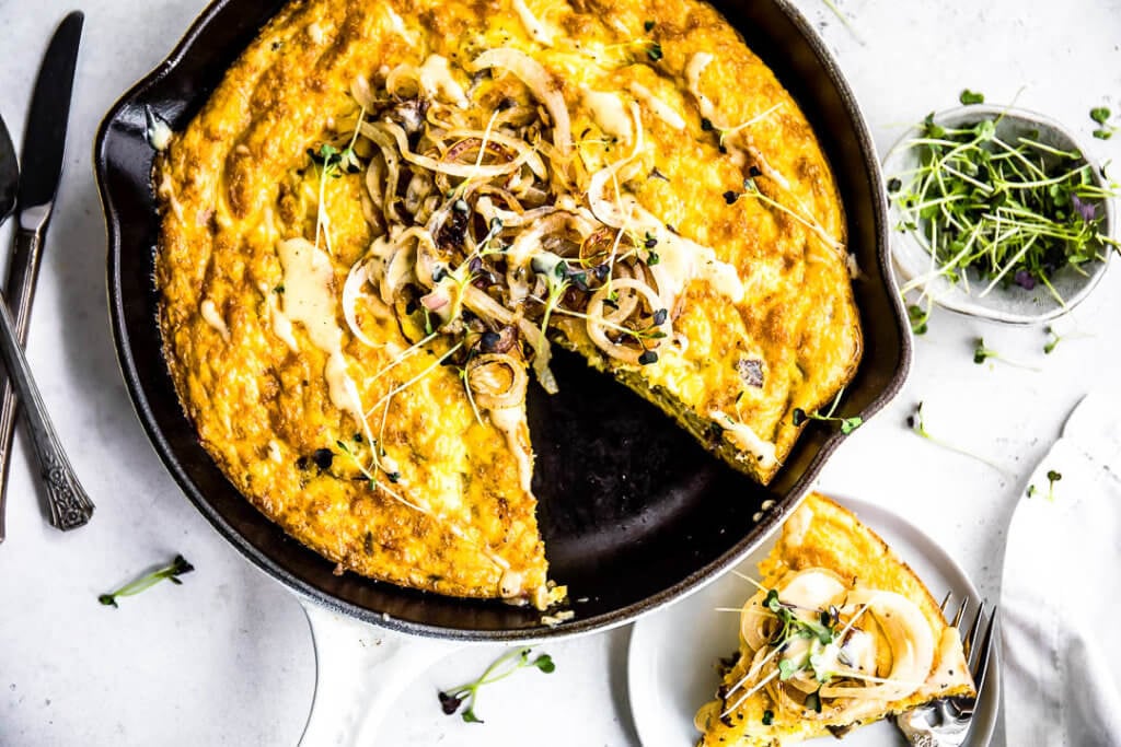 Steak and Caramelized Onion Frittata