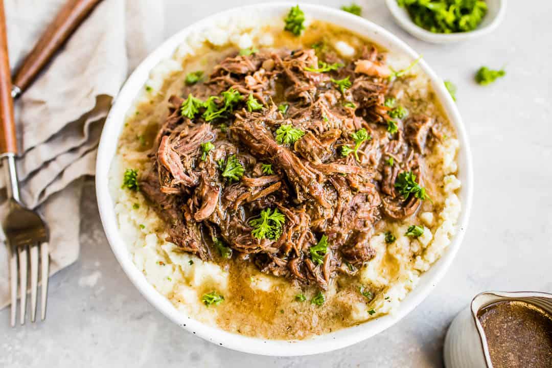 Ranch Roast over Cauliflower Mash