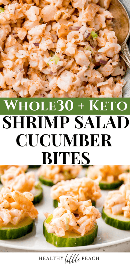 Shrimp Salad Cucumber Bites