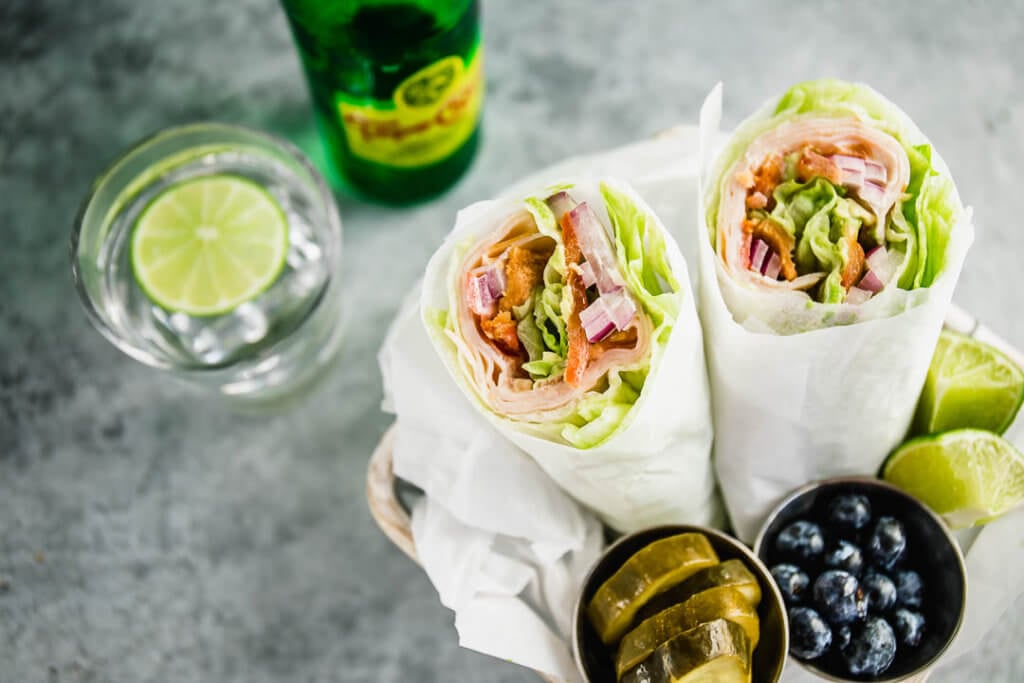 Low Carb Turkey Club Wrap - Delicious Meets Healthy