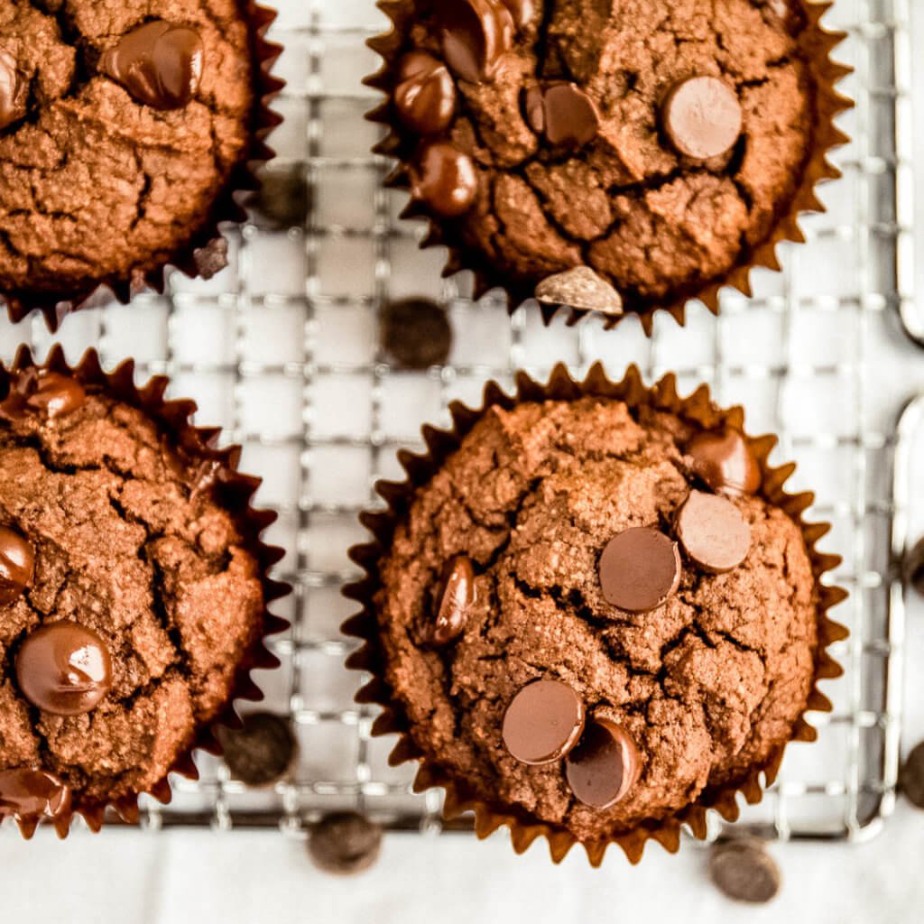 Keto Double Chocolate Muffins