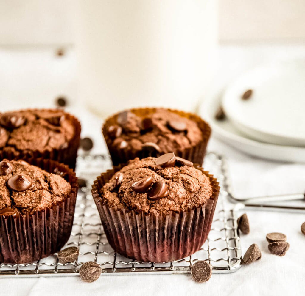 Keto Double Chocolate Muffins