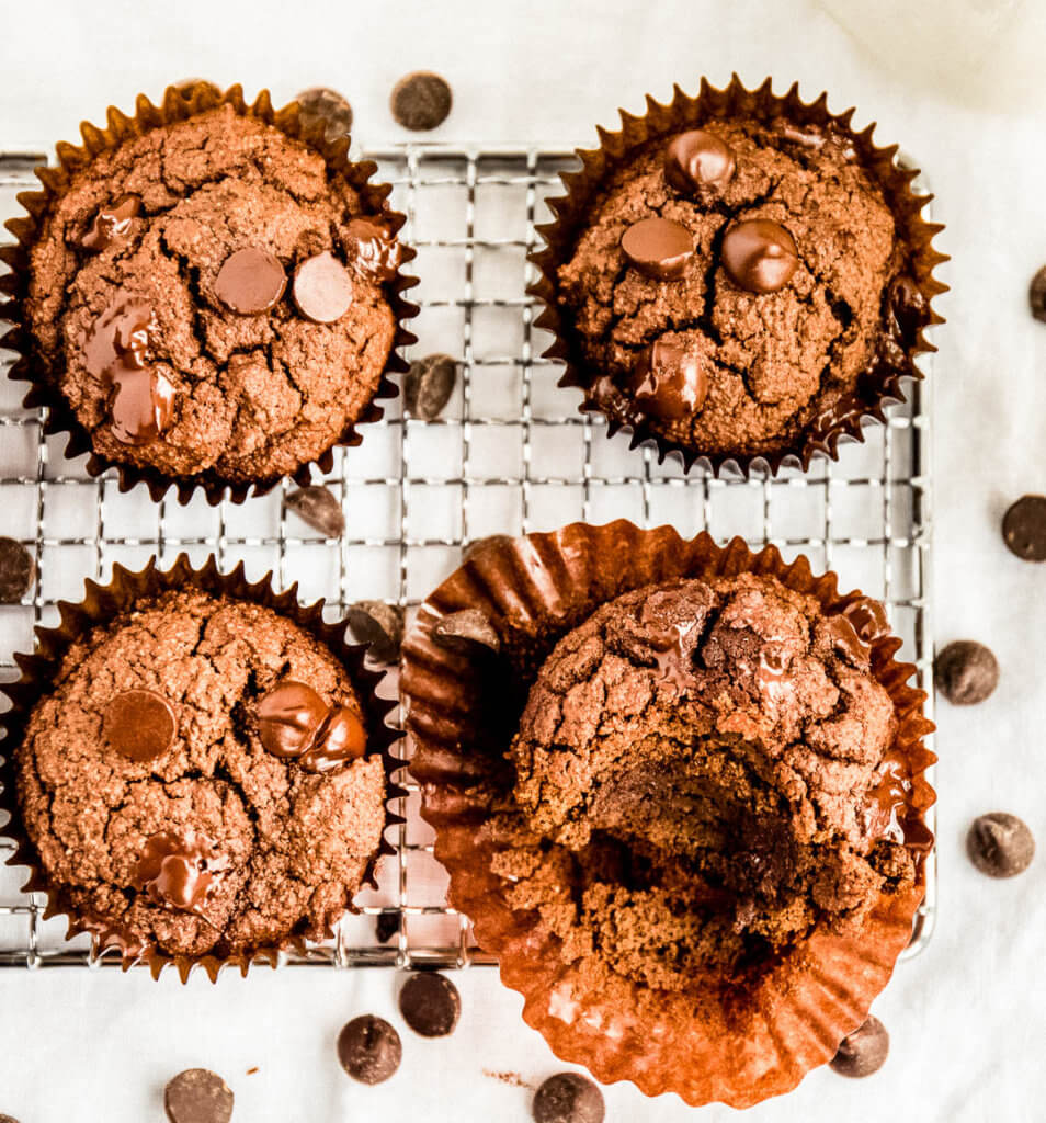 Keto Double Chocolate Muffins