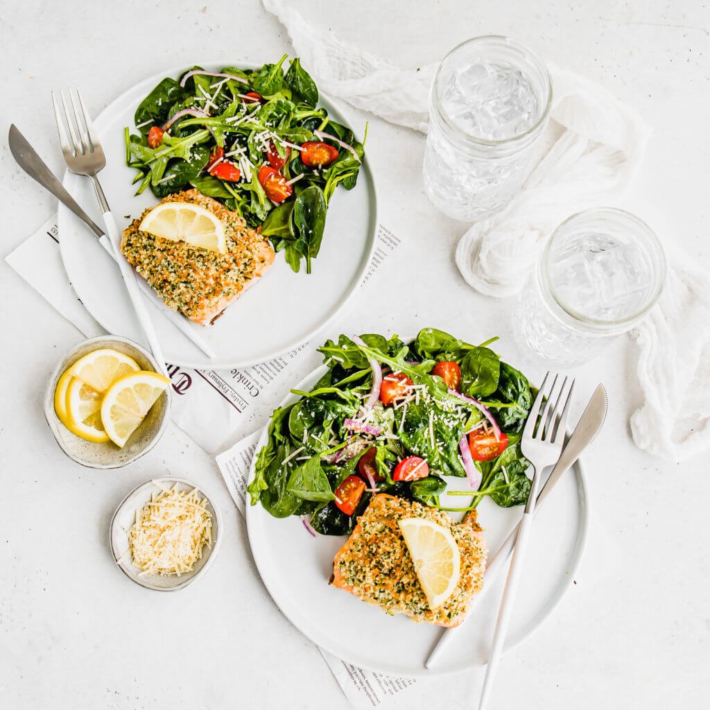 Quick Parmesan Crusted Salmon