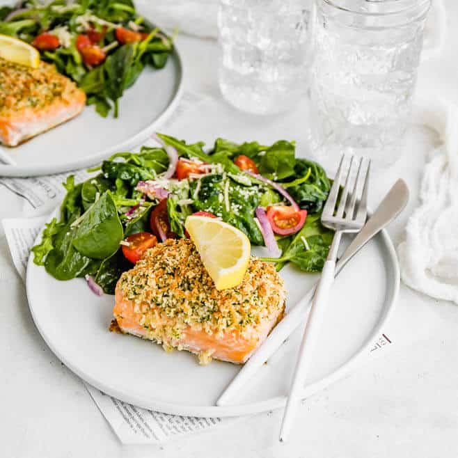 Quick Parmesan Crusted Salmon