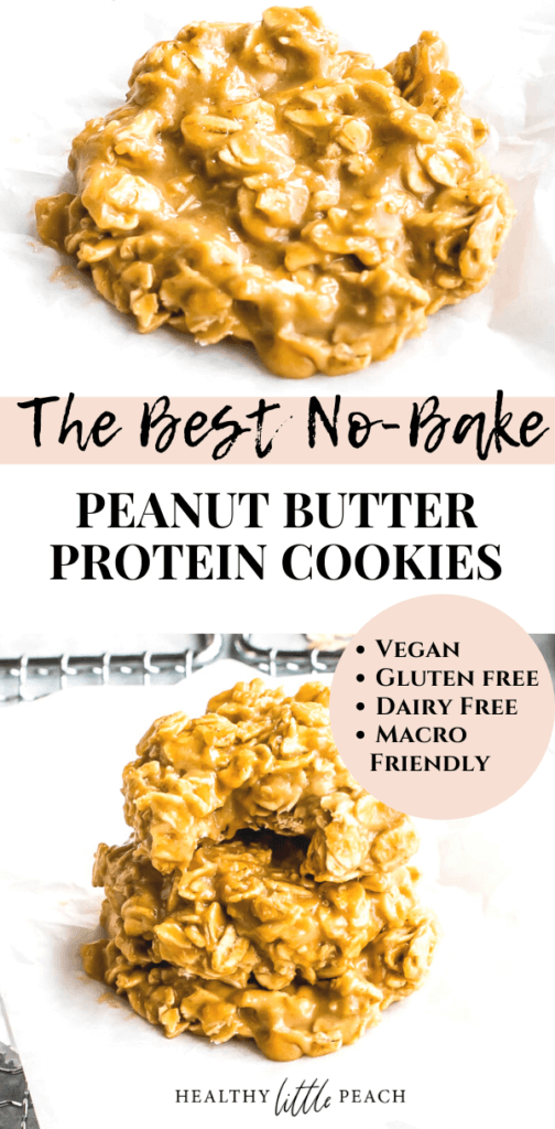 No Bake Peanut Butter Protein Cookies