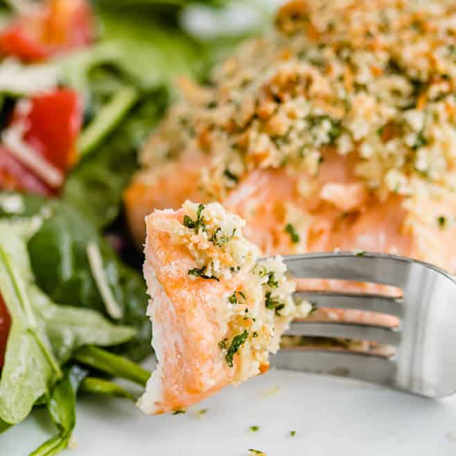 Quick Parmesan Crusted Salmon