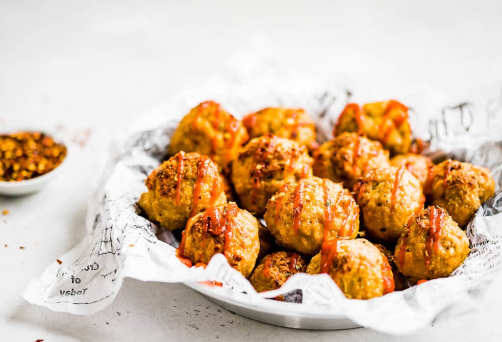 Sriracha Chicken Meatballs