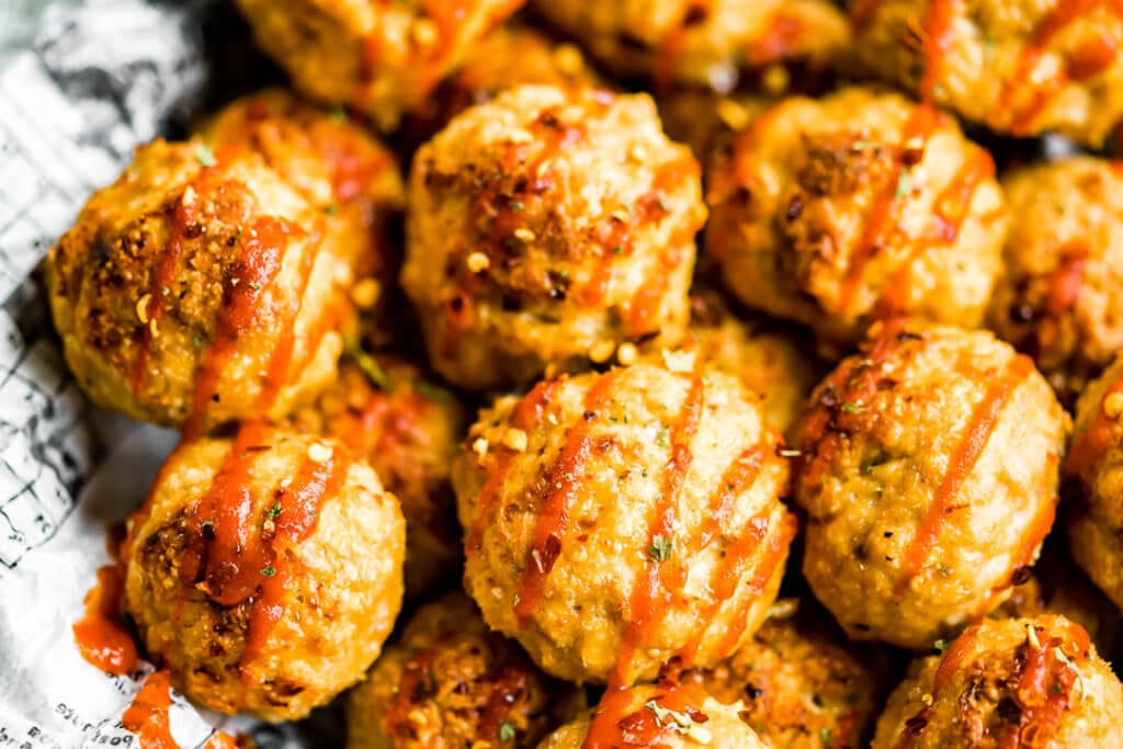 Sriracha Chicken Meatballs