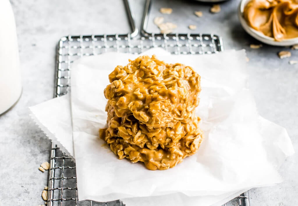 No Bake Peanut Butter Protein Cookies