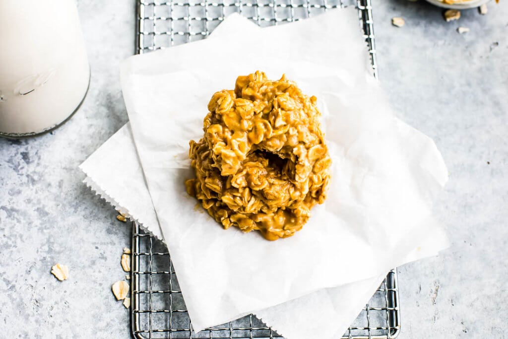 No Bake Peanut Butter Protein Cookies