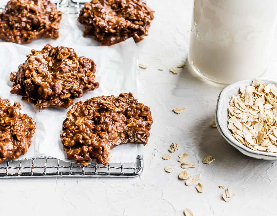 protein cookies with a white background